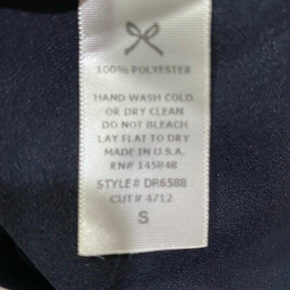 Everly Sleeveless Dress Size Small  Navy Blue A-Line Above the Knee Length - Picture 7 of 10